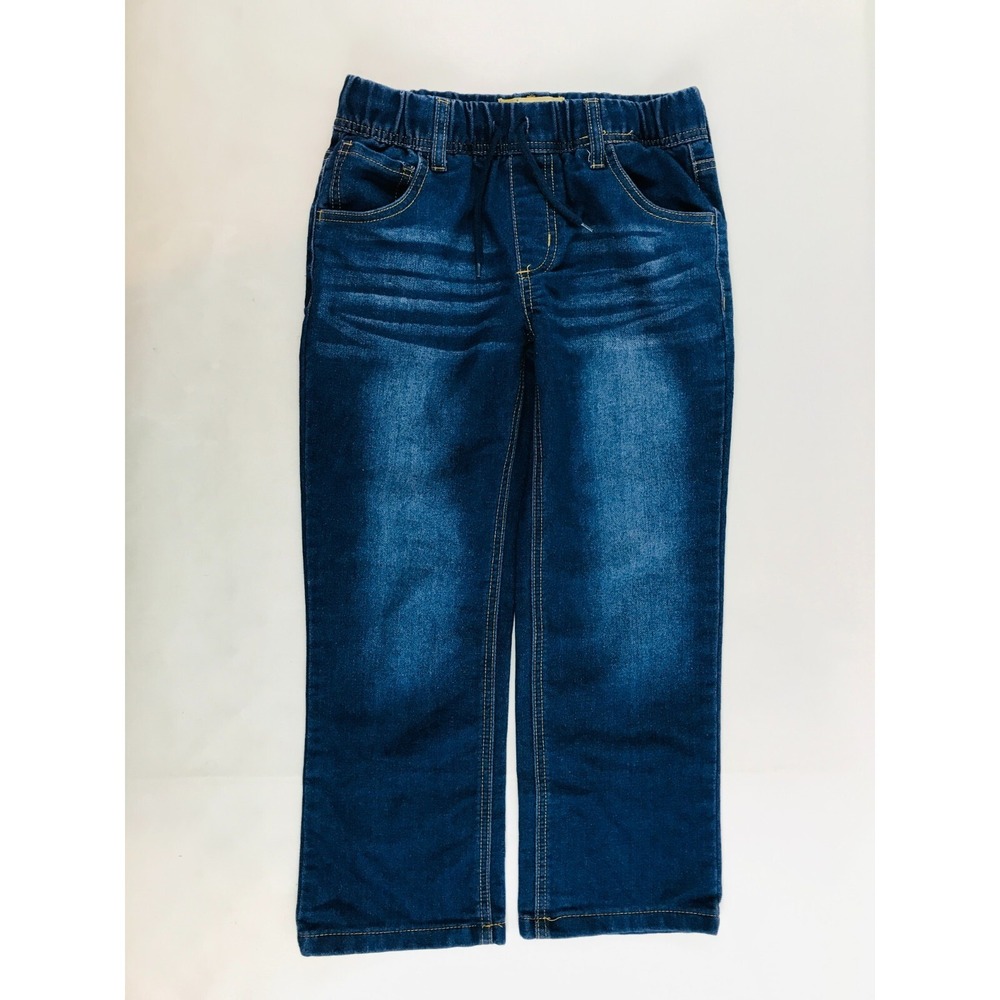 Baileys Jeans, Girls Medium 8, Blue, Denim, Pull On, Elastic Waist, Drawstring